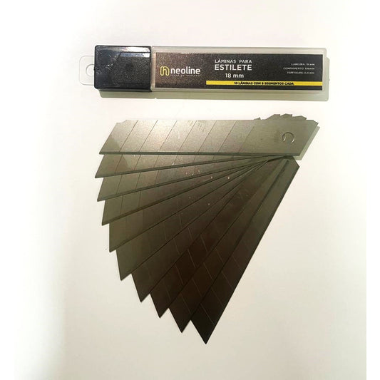 KIT DE 10 LAMINAS PARA ESTILETE 18MM ALTA